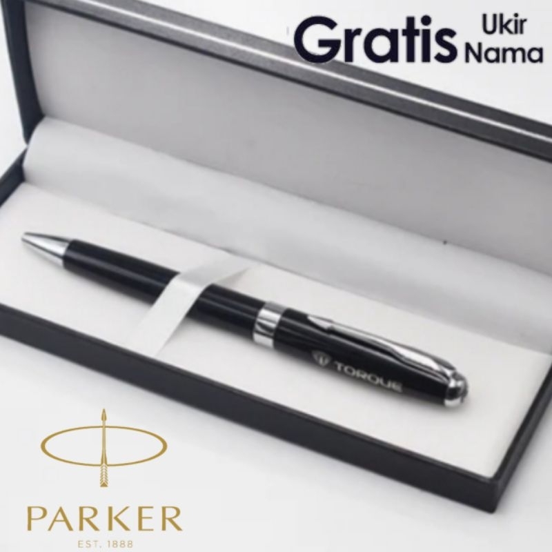 

Pulpen Mewah Ballpoint Twist Action Parker Gratis Grafir Nama Dan Box Exlusive