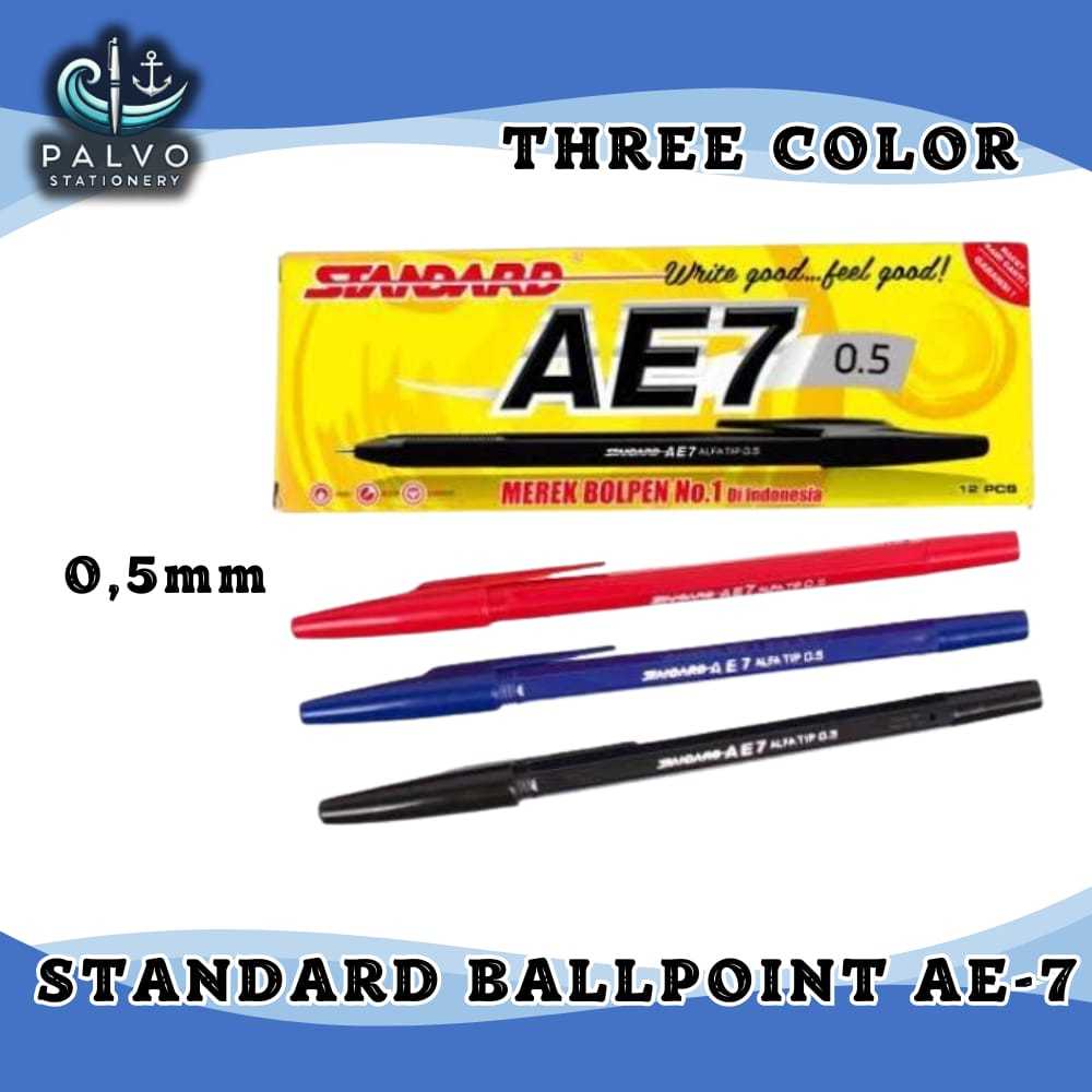 

STANDARD BALLPOINT AE-7 0.5MM / PULPEN / PERALATAN SEKOLAH