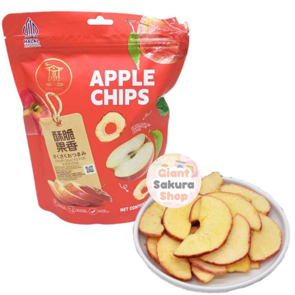 

Tianfu Apple Chips / keripik Apel / cemilan impor / keripik buah