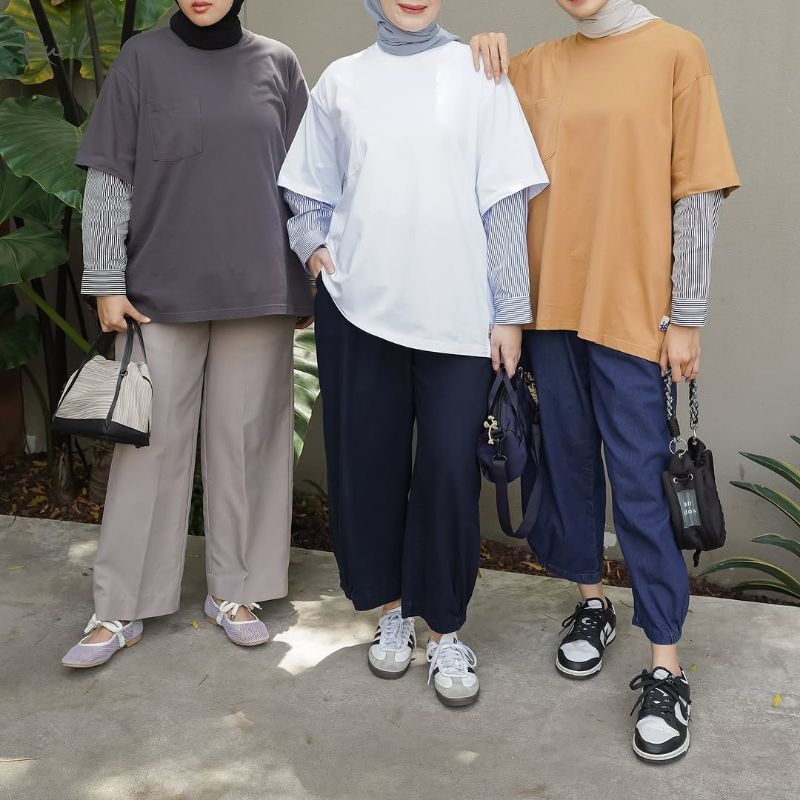 CENA TOP WHITE, CAMEL, DARK GREY