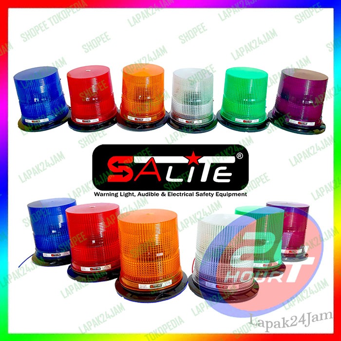 SALITE Lampu Blitz Truk 12-48V, Lampu Rotary Taiwan 30W, lampu Rotari Xenon