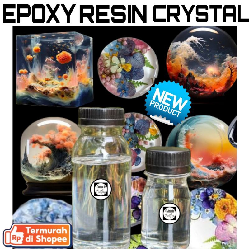 

Epoxy Resin Crystal Clear RESIN BENING + HARDENER 150 GRAM