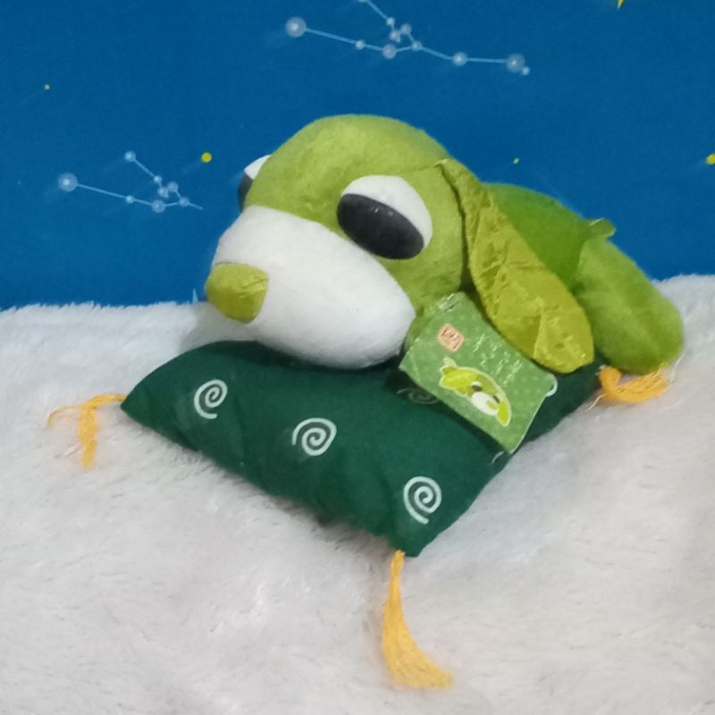 boneka tea dogs green ocha ken sega plush doll