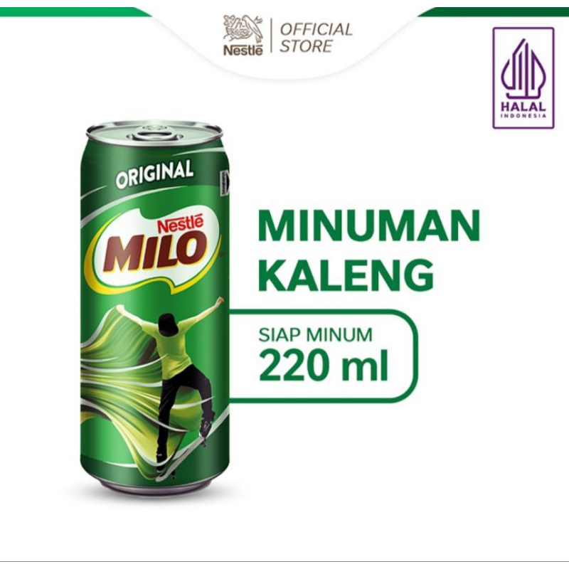 

Milo Activ-Go Minuman Susu Cokelat Original Kaleng 220 ml