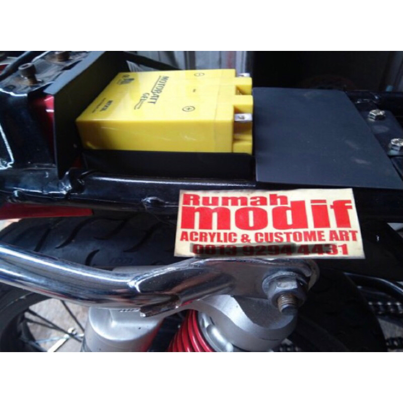 dudukan aki bawah jok rxking