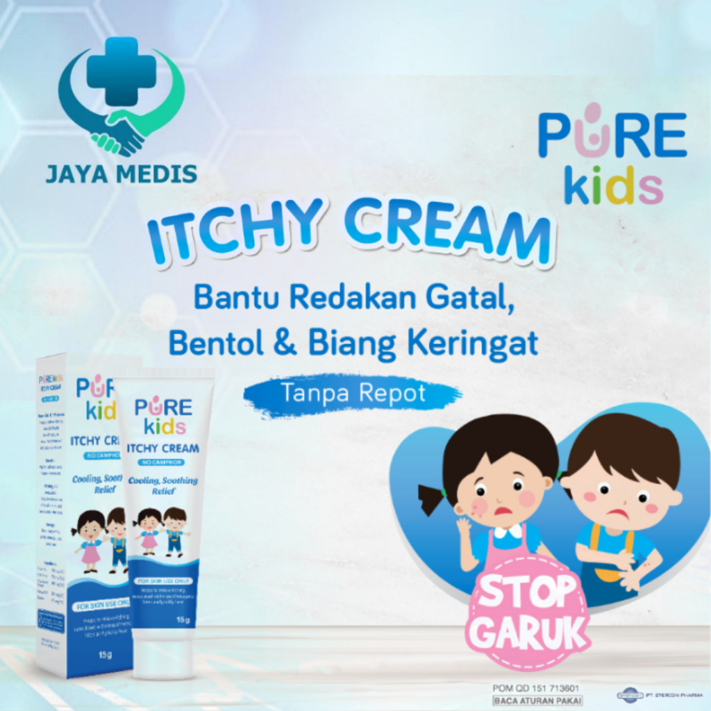 Pure Kids Itchy Salep Cream Gatal Anak / Bayi 15gr - PureKids Baby