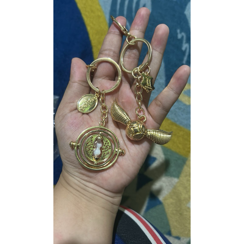 Ganci Shein Miniso Gantungan Kunci Emas Golden Snitch Time Turner Harry Potter