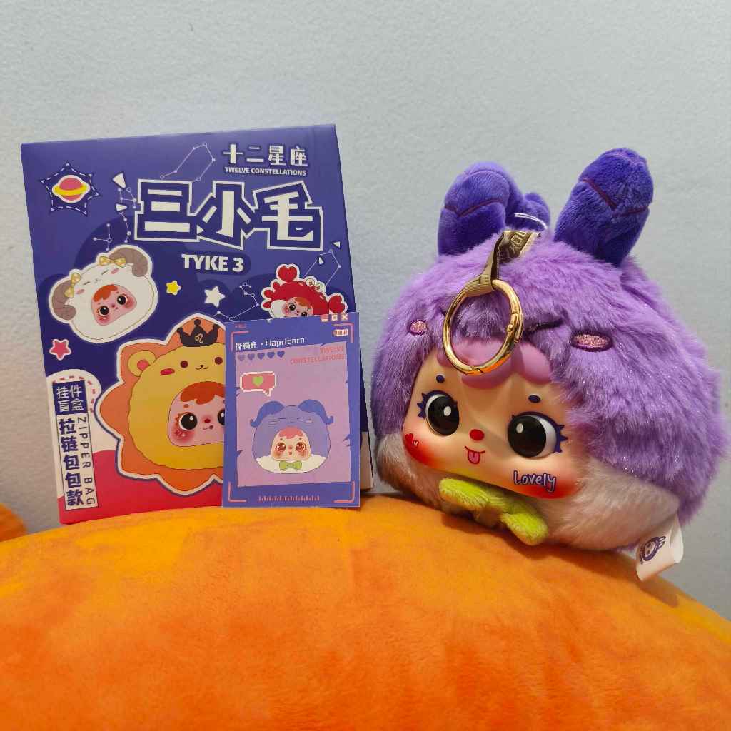 Blind Box Plushie Boneka Tyke Zipper Zodiac Selected (Capricorn Mata Juling)