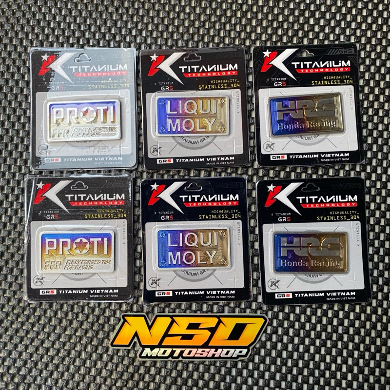Emblem Sensor Titanium Vario Emblem Sensor Belakang Titanium Vario