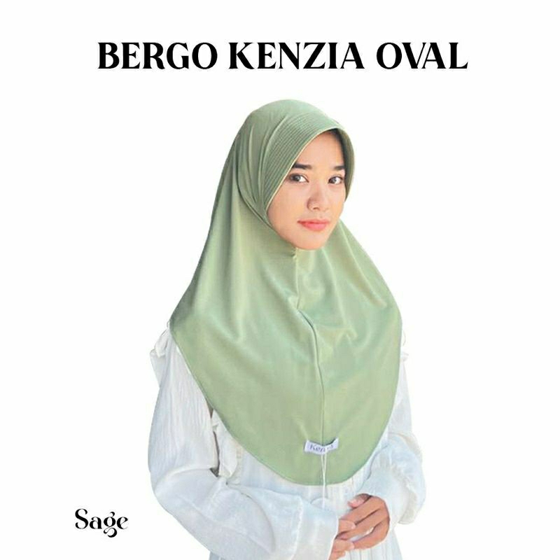 jilbab bergo Hamidah Jersey ukuran L ped jumbo