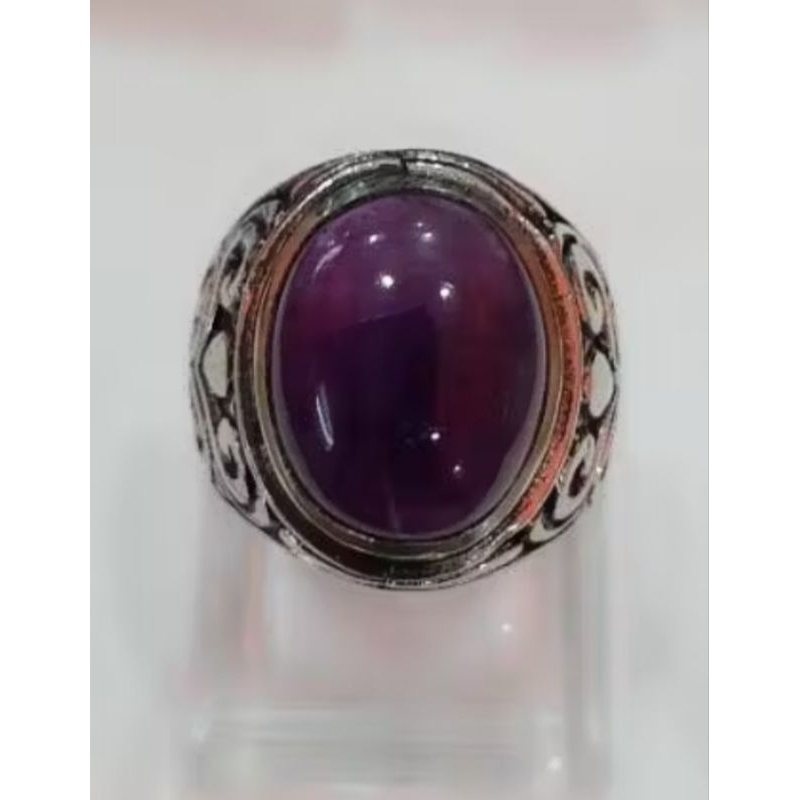 cincin batu kecubung wulung