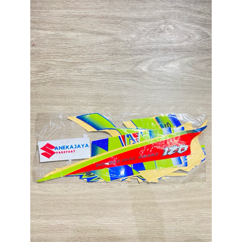 LIS STRIPING STIKER SATRIA R 120 SATRIA LUMBA KENNY ROBERT BIRU