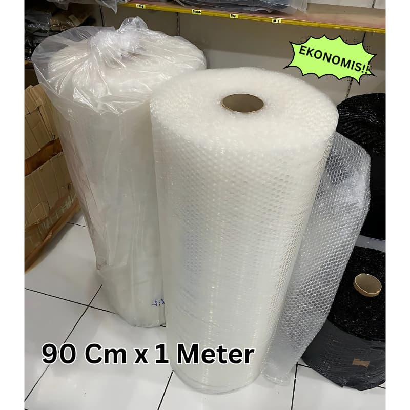 

MAPLE BUBBLE WRAP EKONOMIS 90 CM X 1 M HITAM / BENING MAKASSAR PLASTIK BUBBLE