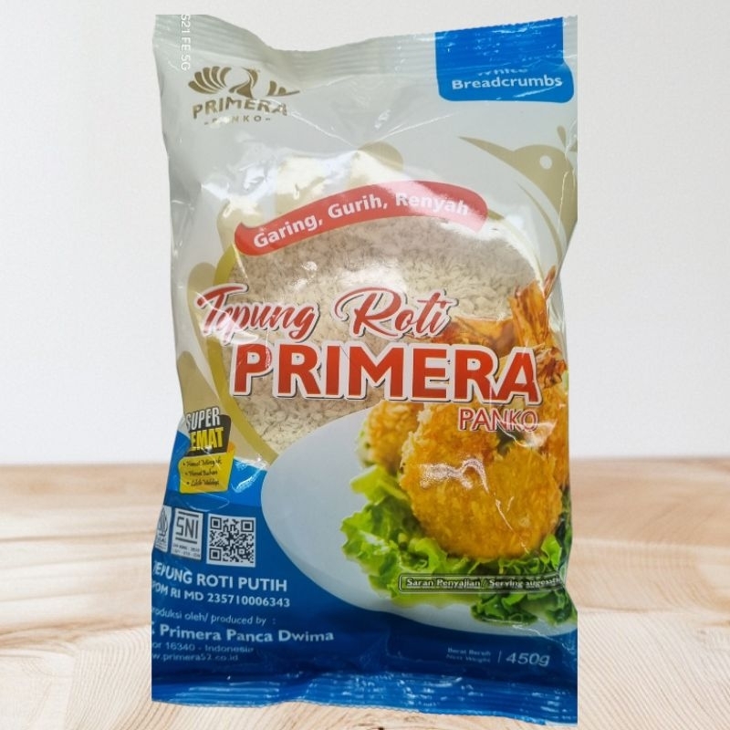 

Primera Panko Tepung Roti Putih Garing, Gurih, Renyah 450gr