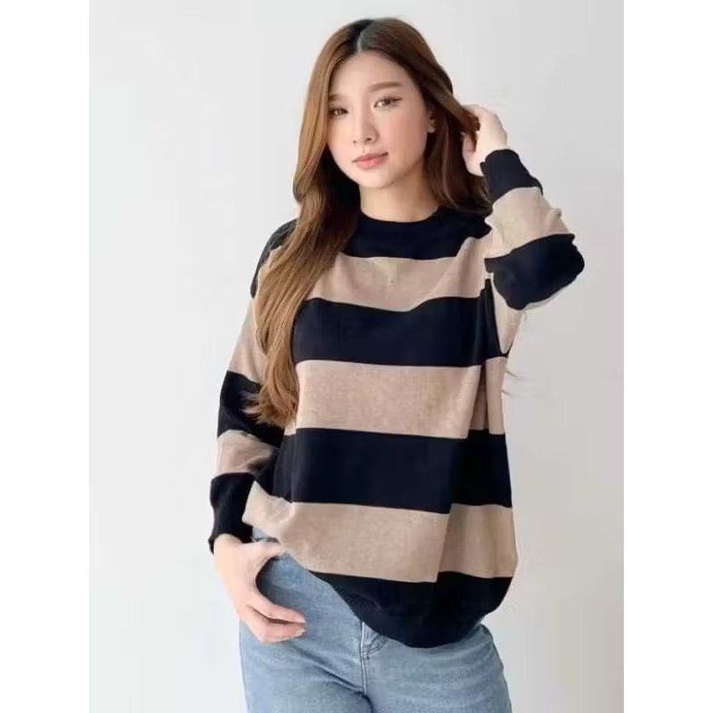Atasan Rajut Wanita Top 1 Oversize GEMMA Knitwear Korean Style