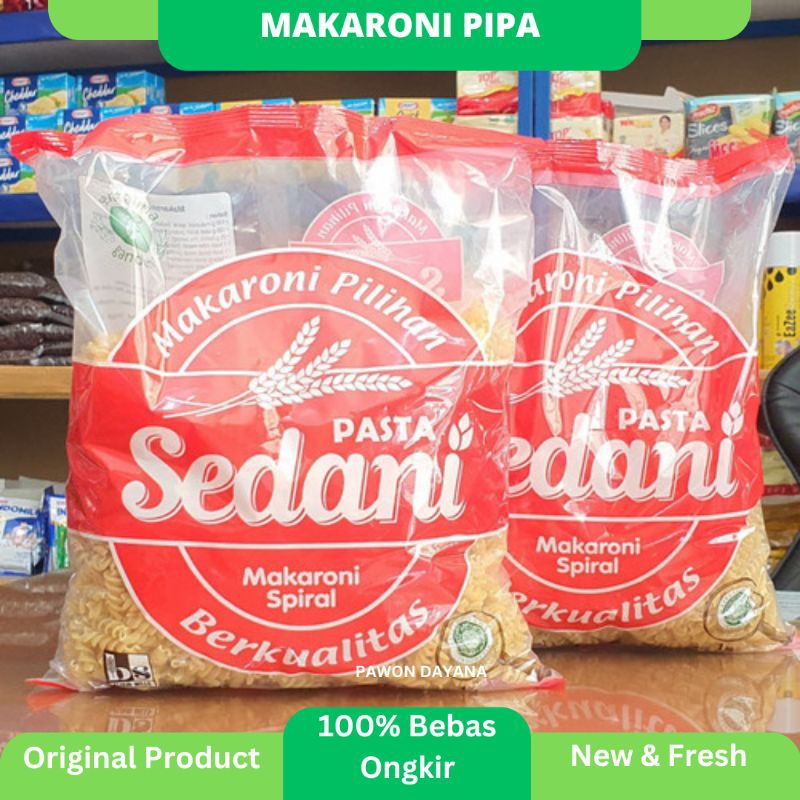 

Sedani Makaroni Rebus Pipa / Sedani Makaroni Rebus Spiral /Makaroni Rebus 1kg / Makaroni Pipa Spiral