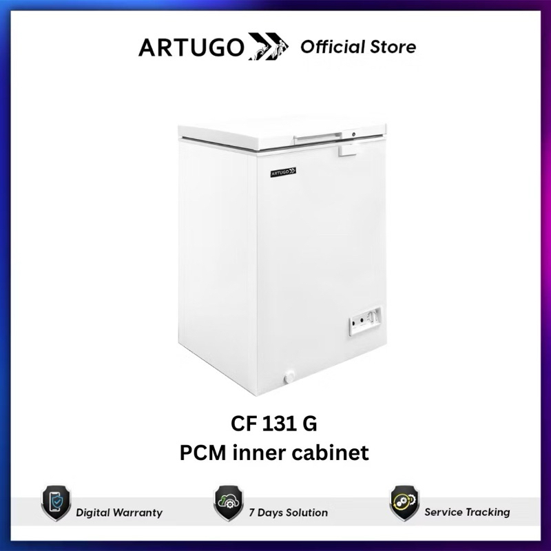 ARTUGO Chest Freezer CF 131 G ( PCM inner cabinet ) kulkas asi daging freezer