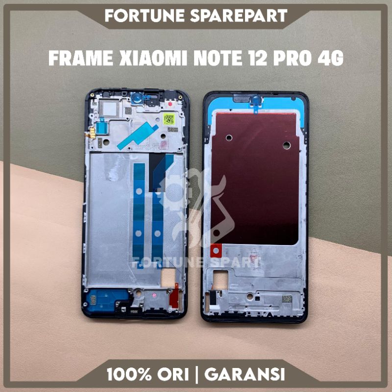 FRAME MIDDLE TULANG TENGAH RANGKA HOUSING LCD XIAOMI REDMI NOTE 12 PRO 4G ORIGINAL COPOTAN