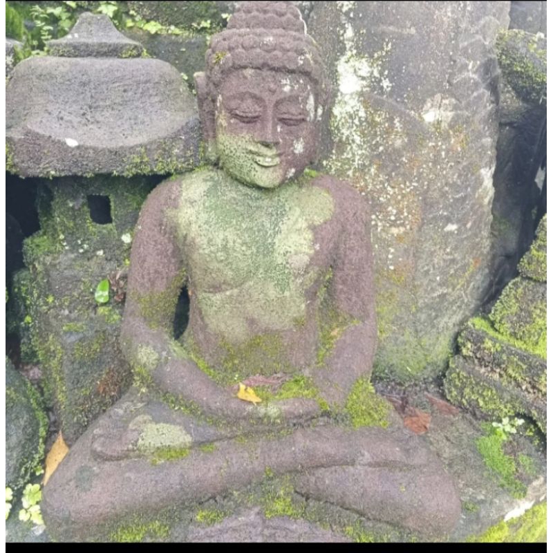 PATUNG BUDDHA DUDUK TINGGI 40 CM