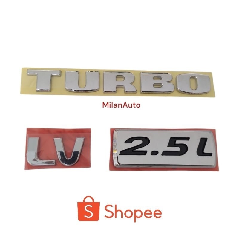 Emblem Isuzu Panther LV 2,5 Turbo Tahun 2008 Ke Atas/Panther lv 2 5