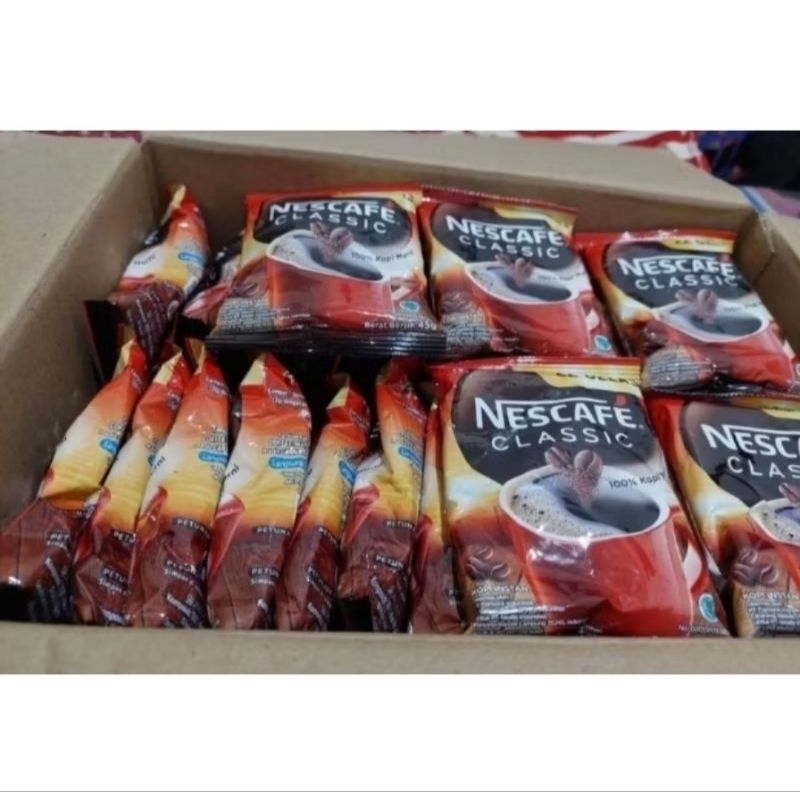 

Kopi Nescafe clasic 45g exp juni 2026 (kemasan black)