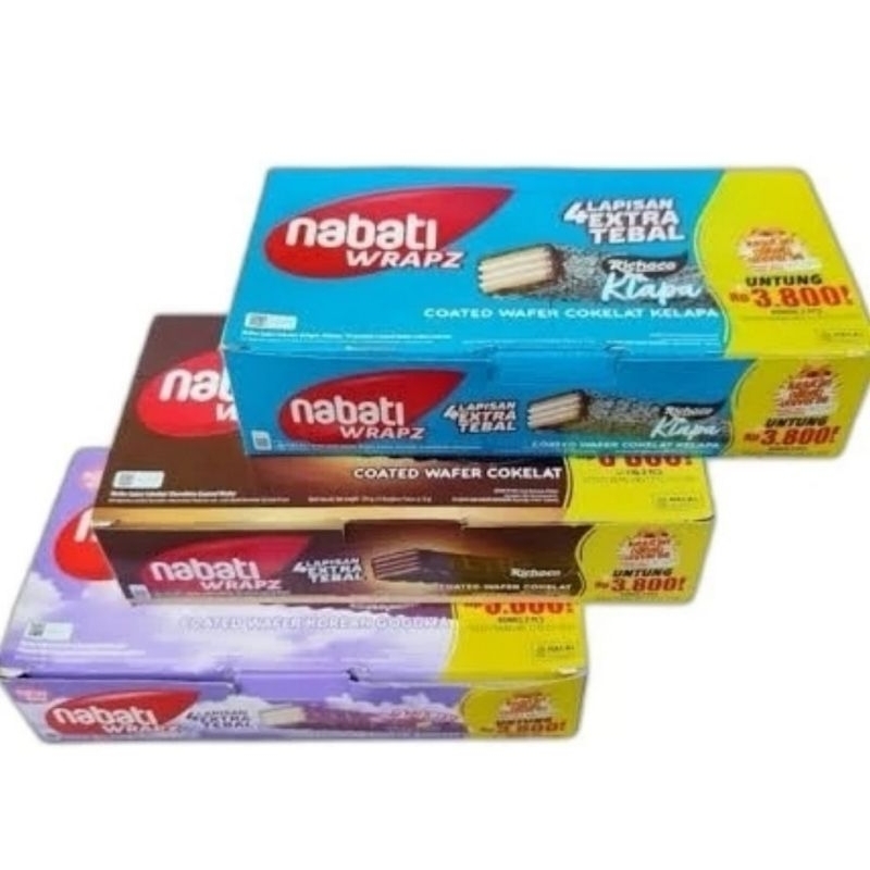 

Nabati WRAPZ Coated Wafer Sekotak isi 12 Pcs