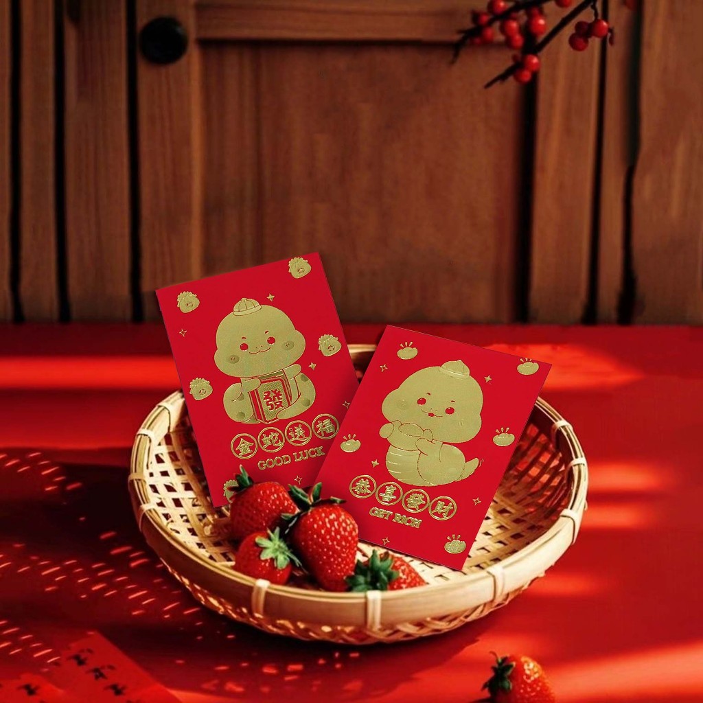 

6 PCS ANGPAO IMLEK TEBAL PREMIUM 8 X 11,5 CM SINCIA 2025 ANGPAU MEDIUM TAHUN ULAR/ AMPLOP UANG MURAH MEDIUM SHIO LUCU CHINESE NEW YEAR TAHUN BARU