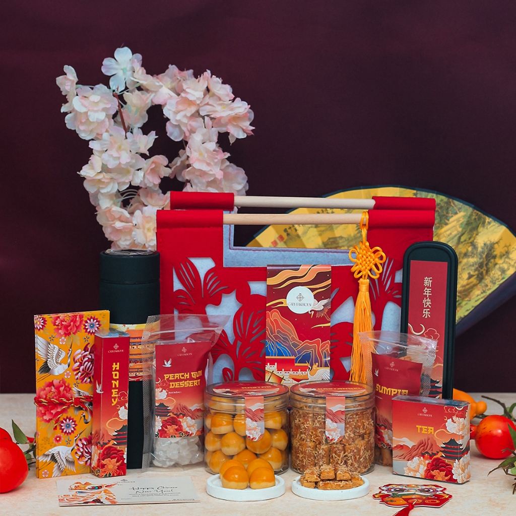 

HAPPINESS - CNY Hampers Chinese New Year Gift Set Parsel Imlek Kue Kering Premium Cookies Sincia