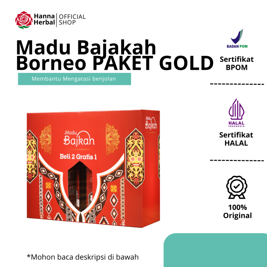 

Madu Bajakah Borneo PAKET GOLD 100% Original