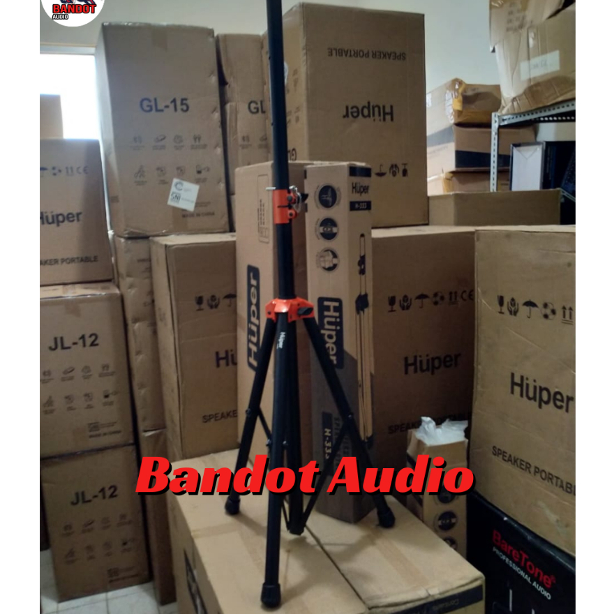 Grosir Stand Speaker Huper H333 Tripod Speaker Huper H-333