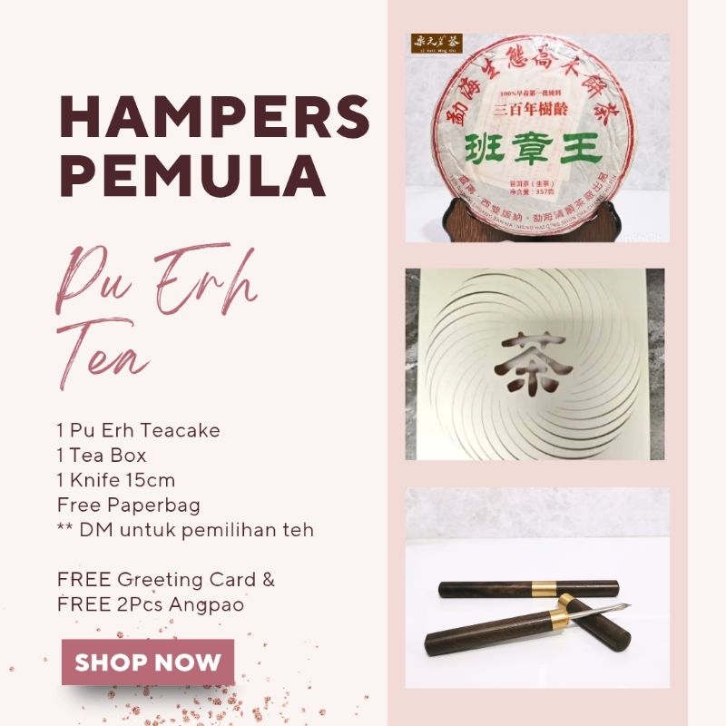 

Hampers Imlek CNY Pu Erh Tea Cake + Knife
