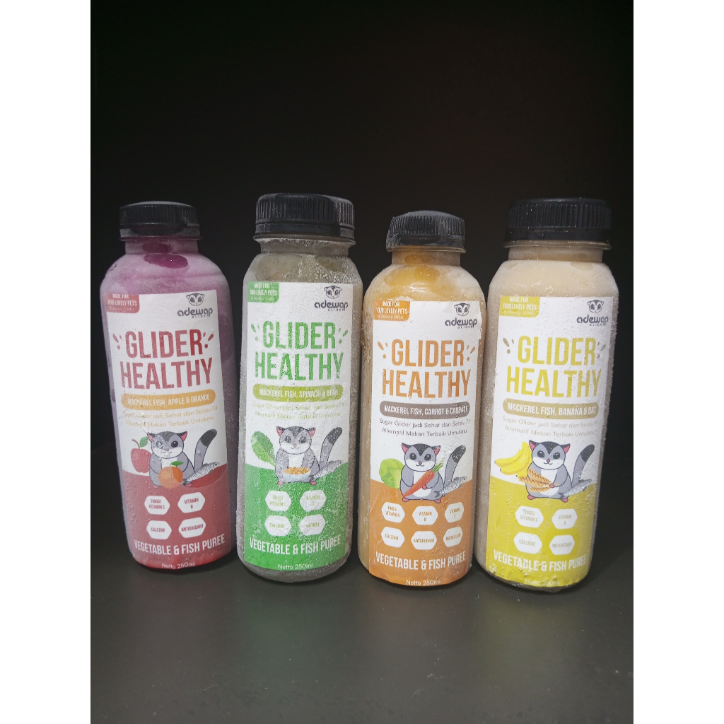 ADEWAP GLIDER Healthy Vegetable & Fish Puree : Mackerel Fish Carrot Cabbage - 250ml