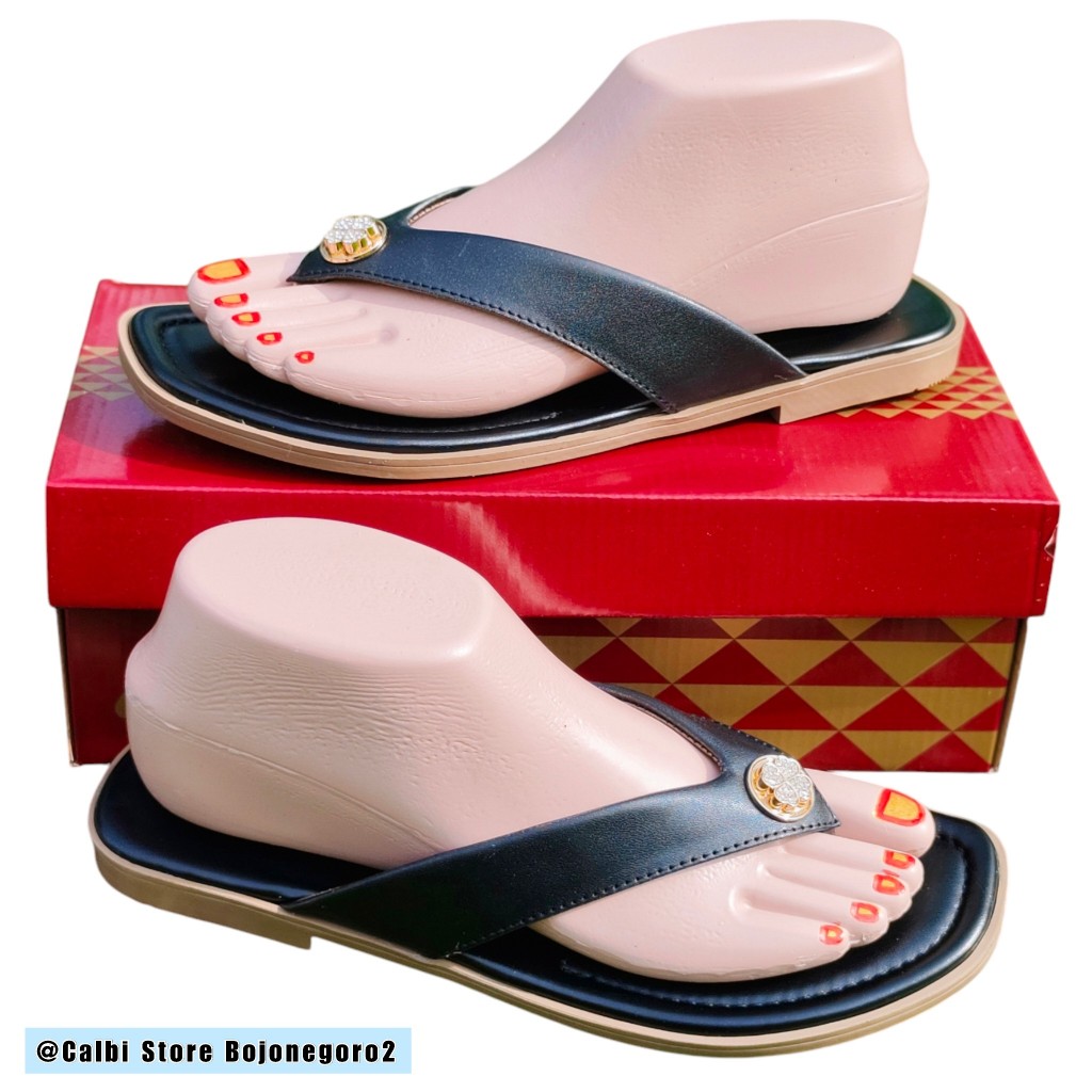 (( STOK READY LAGI )) SANDAL CALBI JEPIT MODEL SIMPLE & CASUAL
