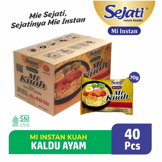 

1 Dus Isi 40 Pcs - SEJATI PREMIUM MIE KUAH RASA KALDU AYAM