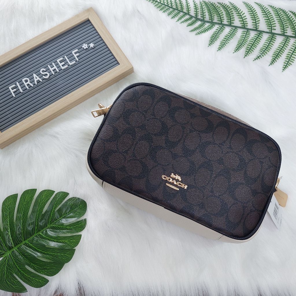 coach coc jes crossbody bag signature canvas