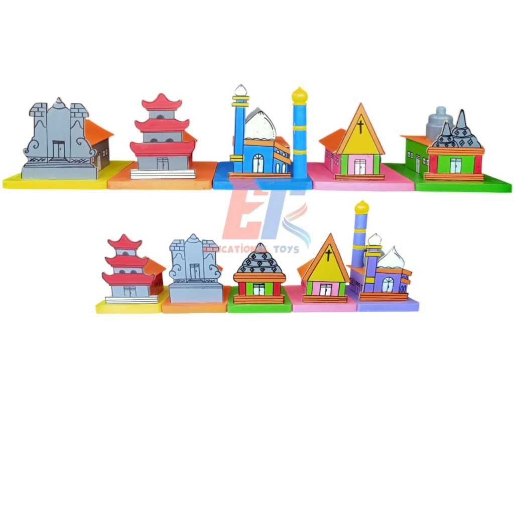 Mainan Edukasi Maket Rumah Ibadah