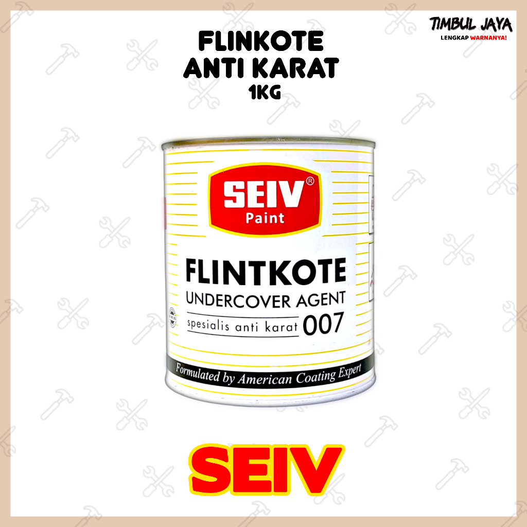 Flitnkote Seiv 1kg / Cat Anti Karat Flinkote Untuk Mobil Besi Logam Atap / Flinkote Anti Karat Mobil