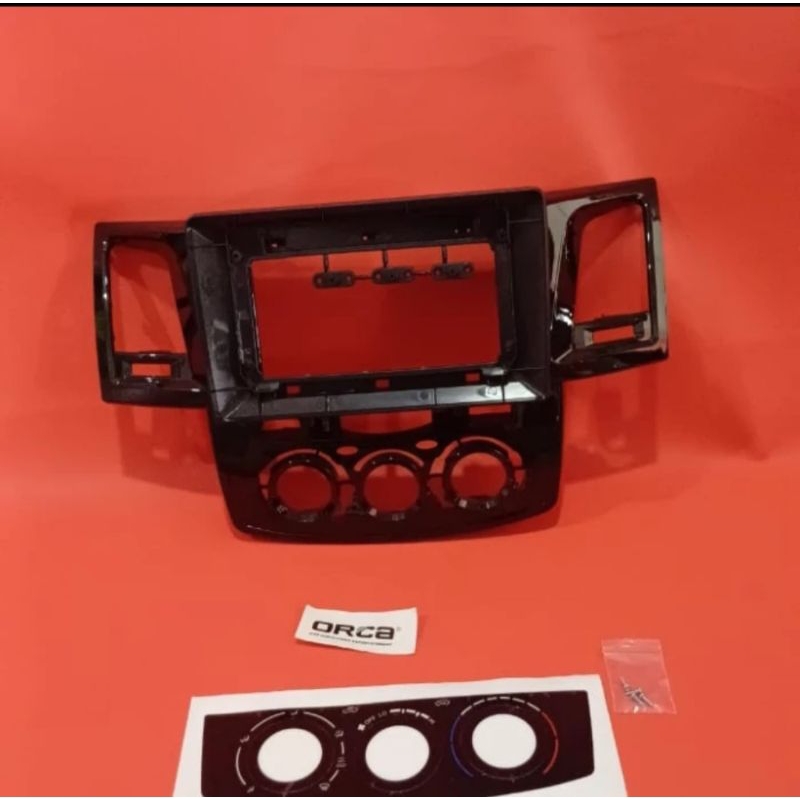 frame head unit android 10 inch mobil  fortuner G 2007-2015