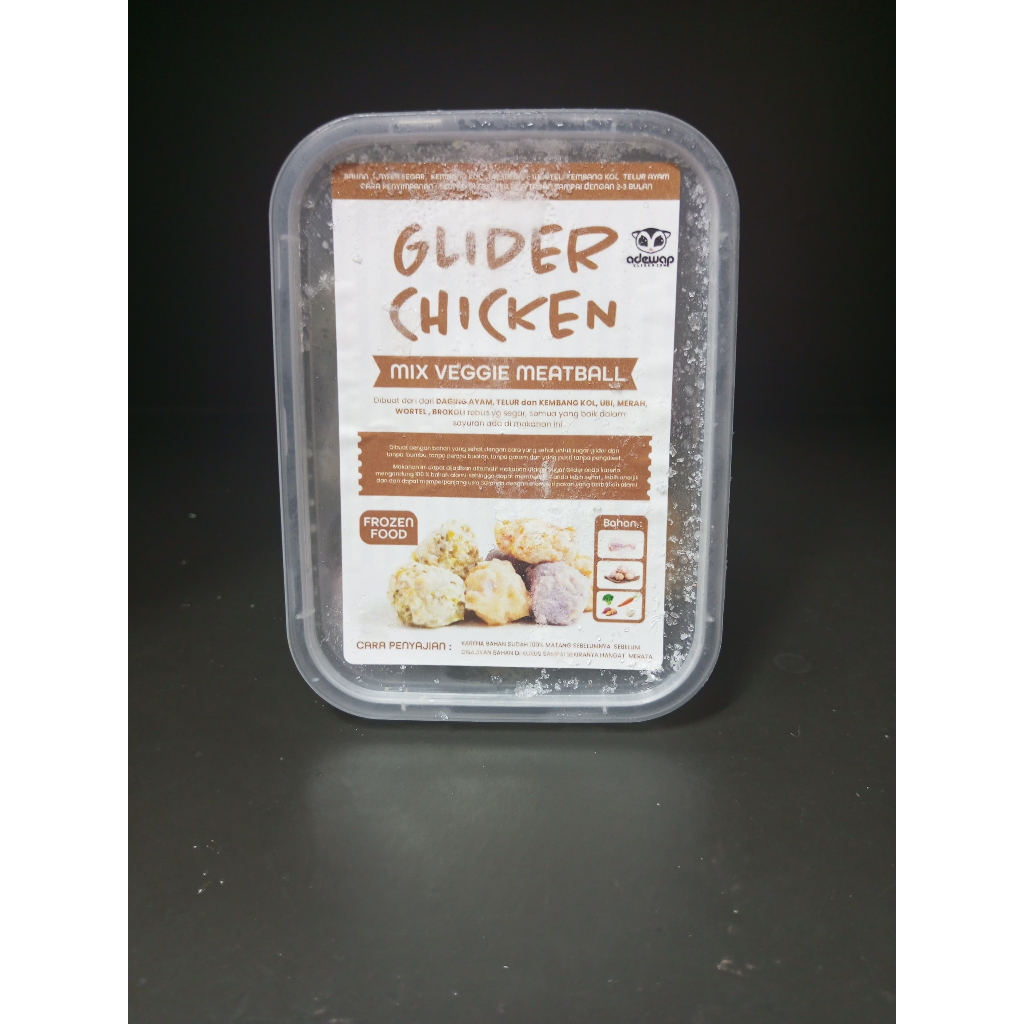 ADEWAP GLIDER Frozen Food Mix Veggie Meatball Glider Chicken For Sugar Glider