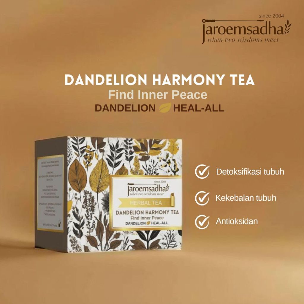 

Dandelion Harmony Tea, Herbal Detox Tea Antioksidan by Jaroemsadha