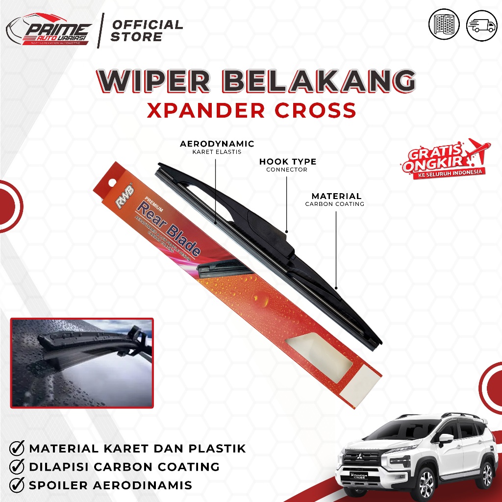 WIPER BELAKANG RWB XPANDER - XPANDER CROSS - 12"