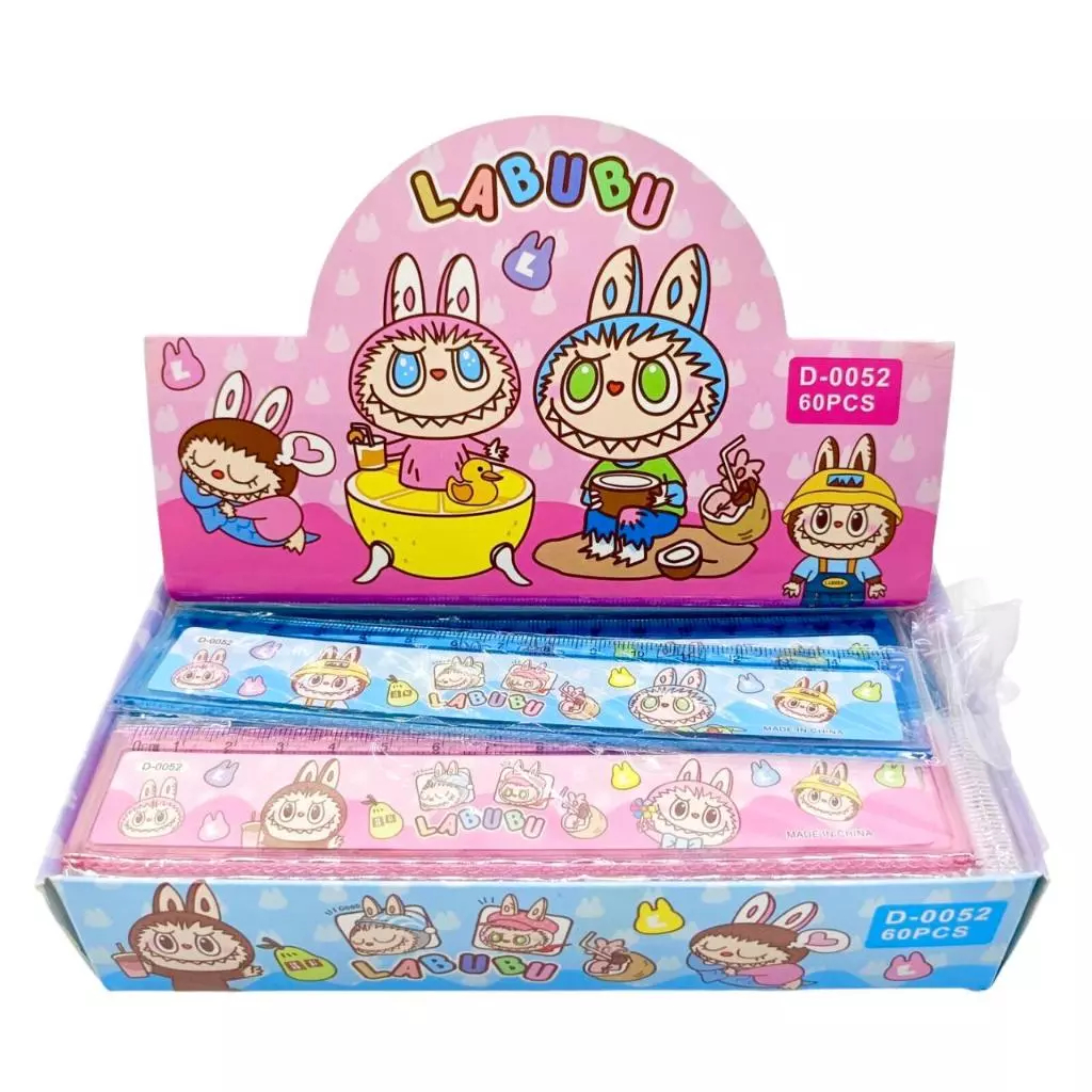 

1pak Penggaris 15cm LABUBU / MELODY / ASTRONOT / DINO (60pc)