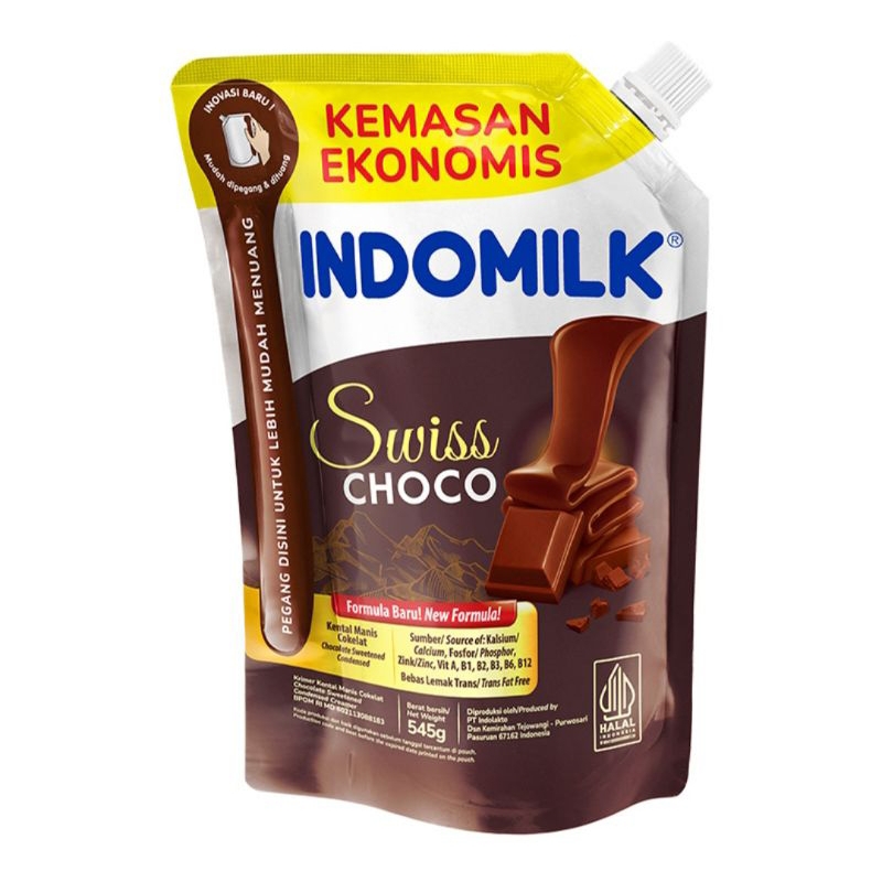 

INDOMILK Krimer Kental Manis Swiss Choco Pouch 545 g