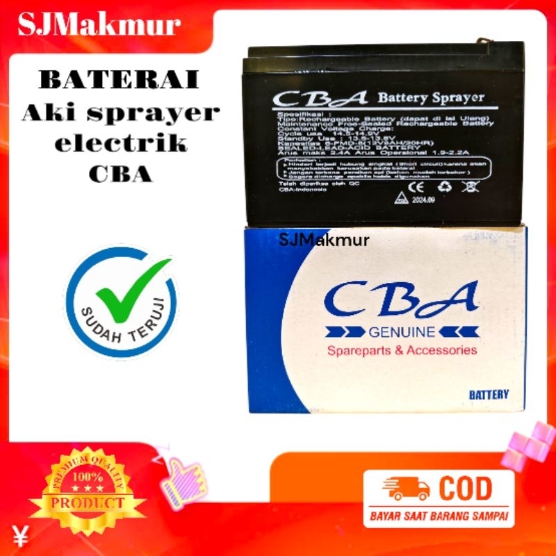 Aki baterai CBA (aki sprayer CBA) untuk semua type sprayer electrik
