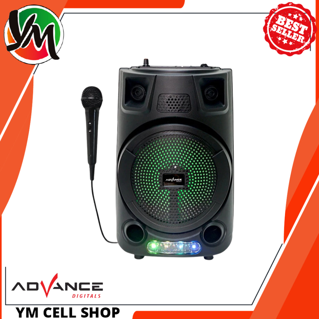 SPEAKER BLUETOOTH ADVANCE S-70 Speaker Bluetooth Portable karaoke Advance S-70 Active Extra Bass Gra