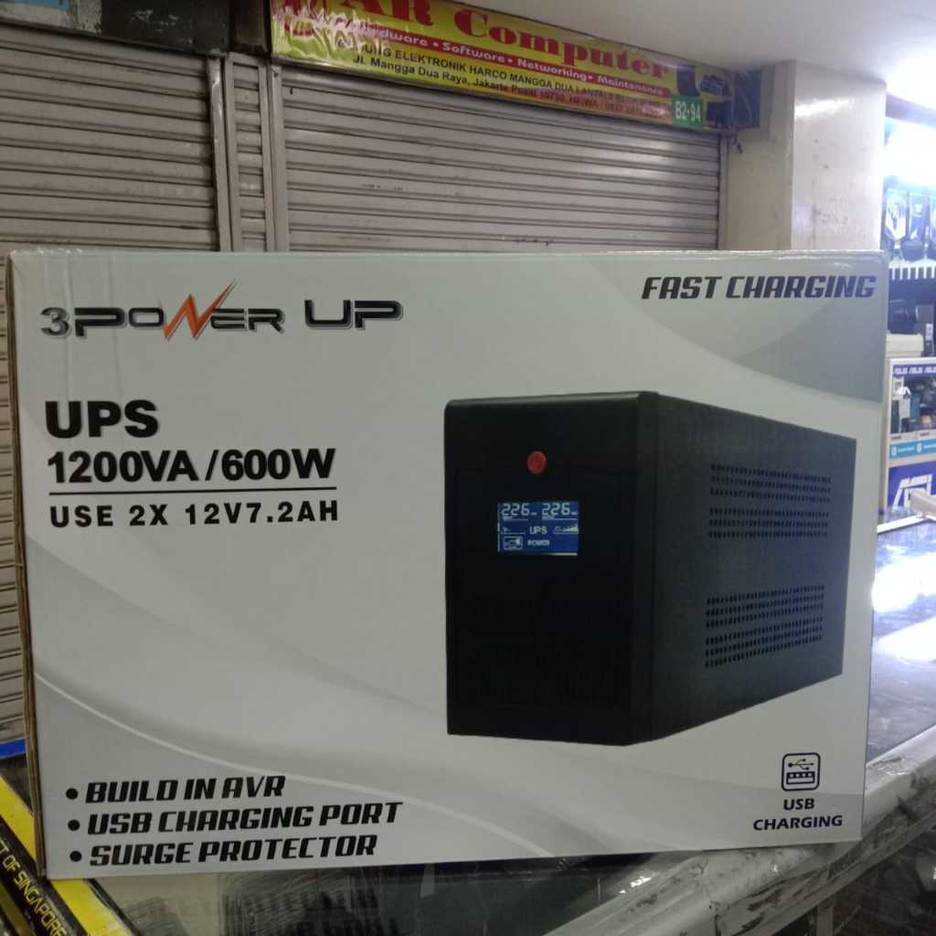 UPS Power Up 1200va / UPS 1200 va + Stabilizer