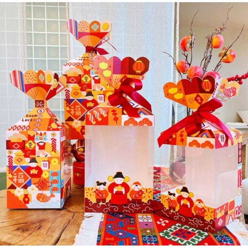 

kotak hampers imlek 2025 16x16x23cm