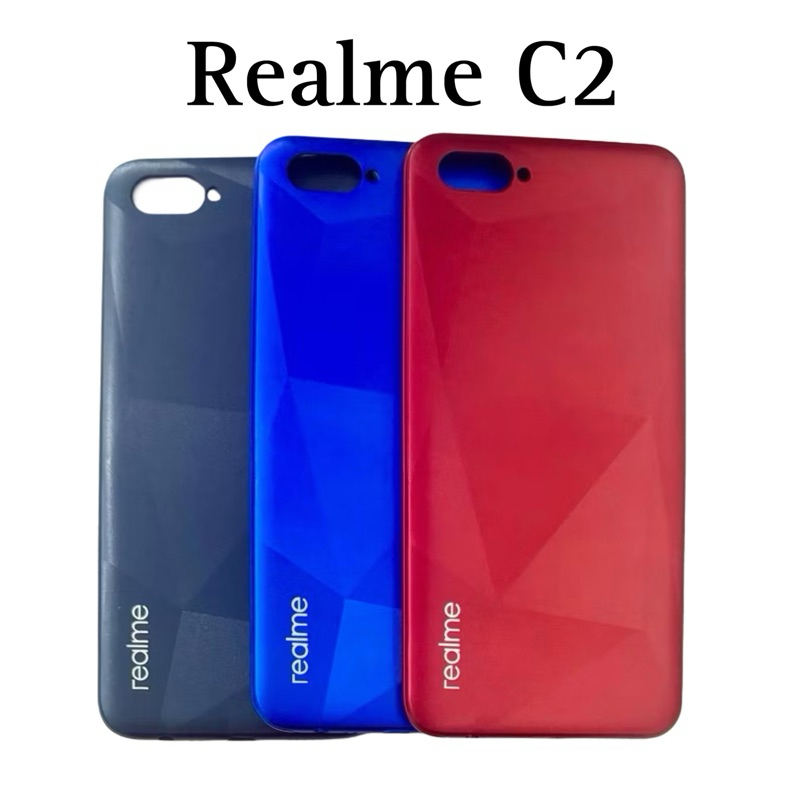 Beckdoor Realme C2 Tutup Belakang Hp + Kaca Kamera + Tombol On Of