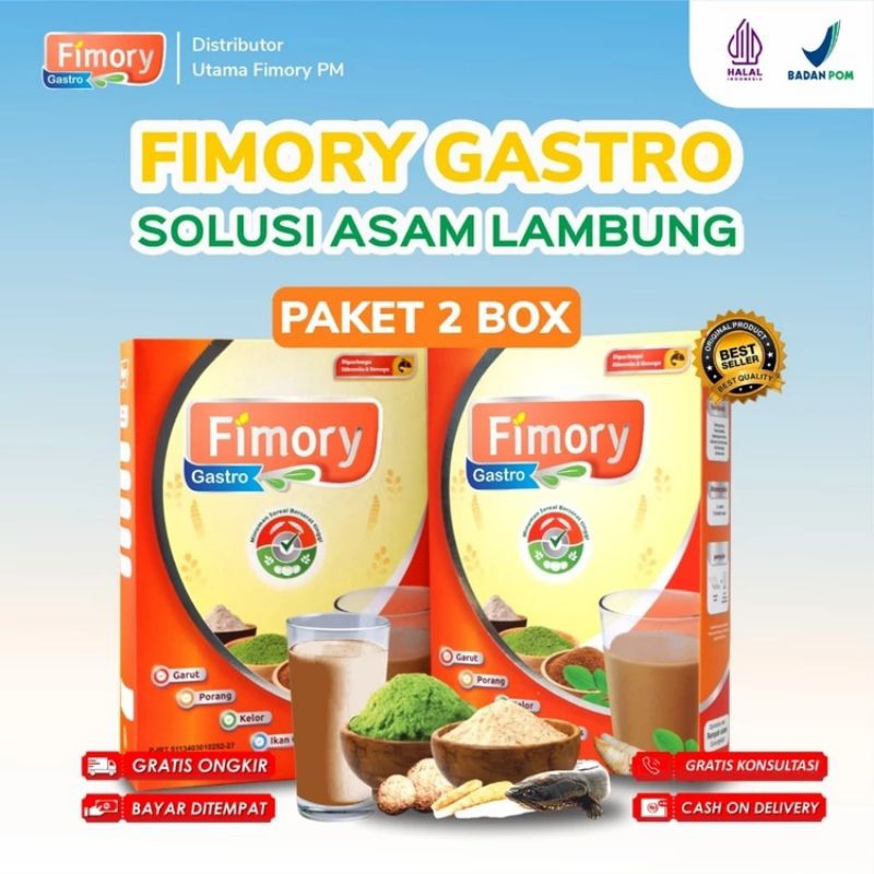 

2 BOX Fimory Gastro Sereal Umbi Garut Meredakan Asam Lambung, Gerd dan Maag Akut