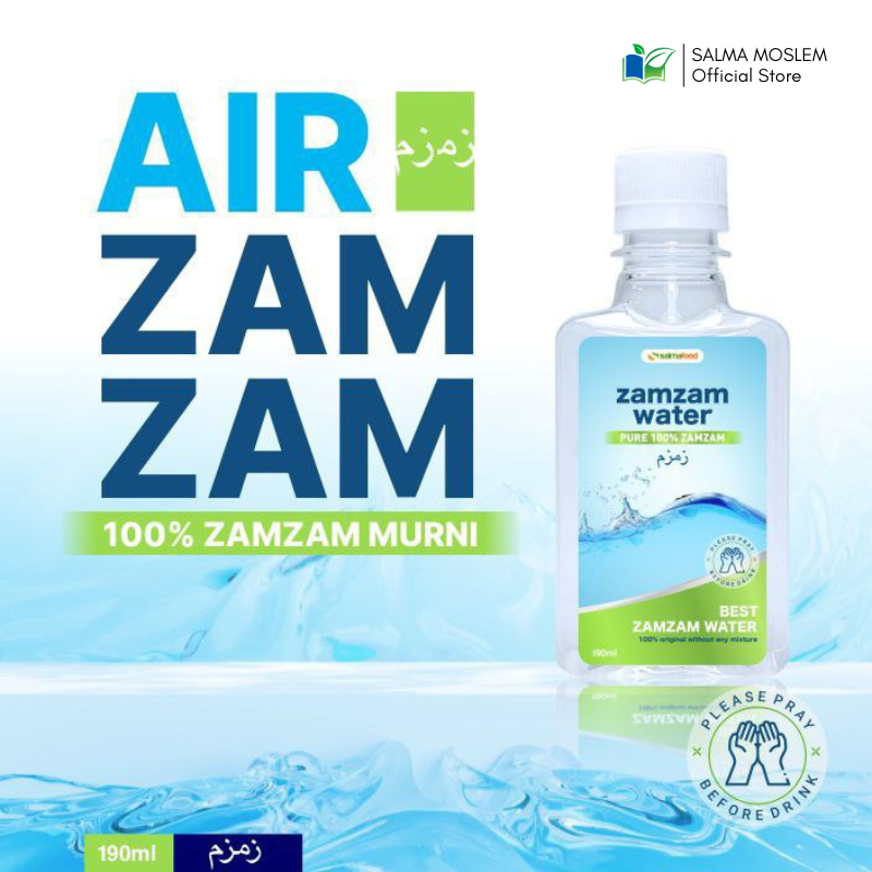 

Air Zamzam 190 ml Asli Zam Zam Water Botol 100% Murni Oleh Oleh Haji